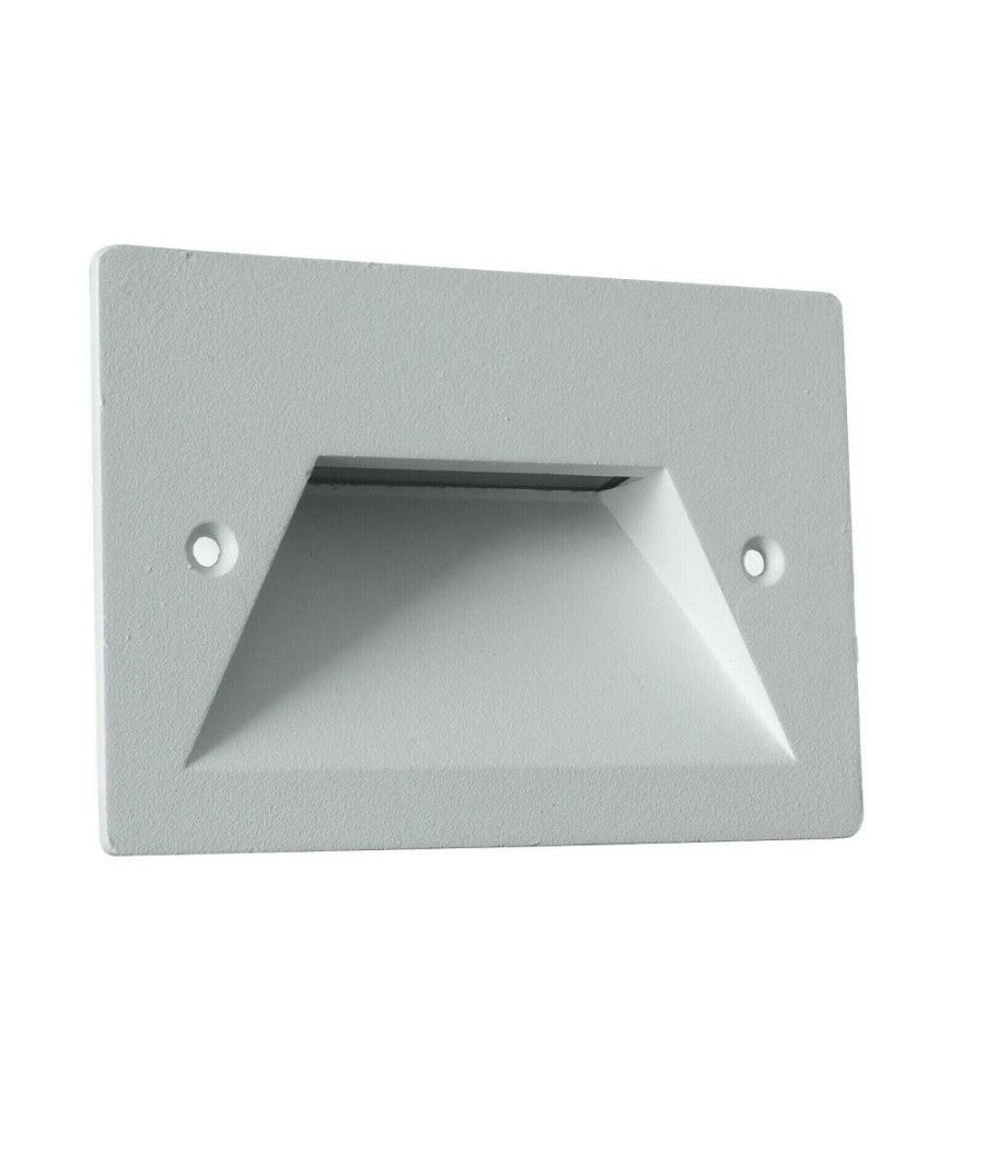 Segnapasso A Led 3w Faretto Applique Bianco Luce Fredda Calda Naturale Ip65 Es49         