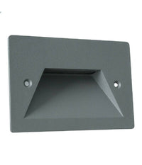 Segnapasso A Led 3w Grigio Faretto Applique Luce Fredda Calda Naturale Ip65 Es49         