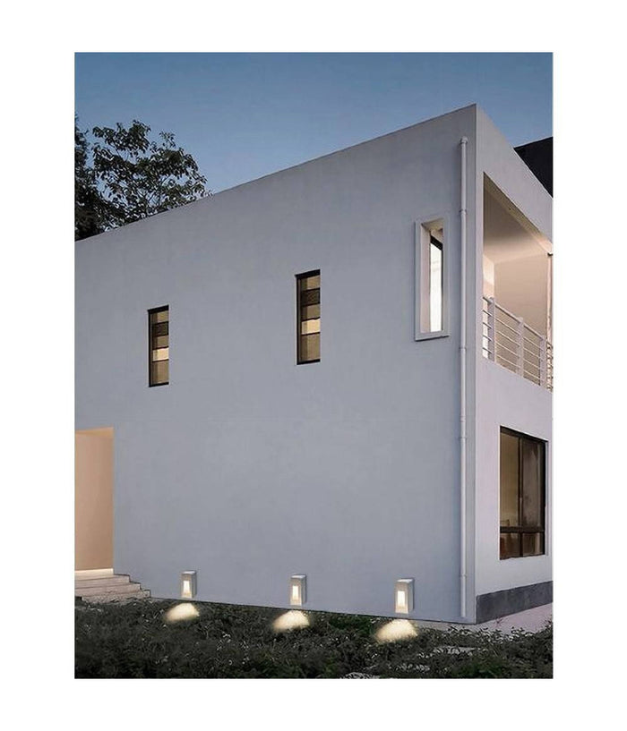 Segnapasso Da Esterno Faretto 12 Watt Ip65 Bianco Luce 6500k 4000k 3000k Es62  -bianco Naturale      -