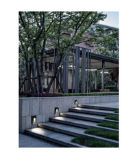 Segnapasso Da Esterno Faretto 12 Watt Ip65 Nero Luce Calda Fredda Naturale Es62  -bianco Freddo      -