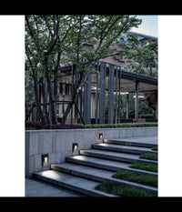 Segnapasso Da Esterno Faretto 12 Watt Ip65 Nero Luce Calda Fredda Naturale Es62         