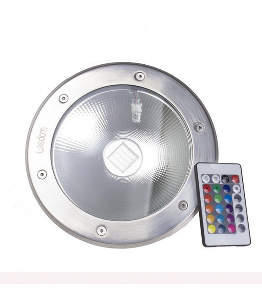 Segnapasso Faretto Calpestabile Led Cob Rgb 30w Ip65 2700 Lumen Con Telecomando         