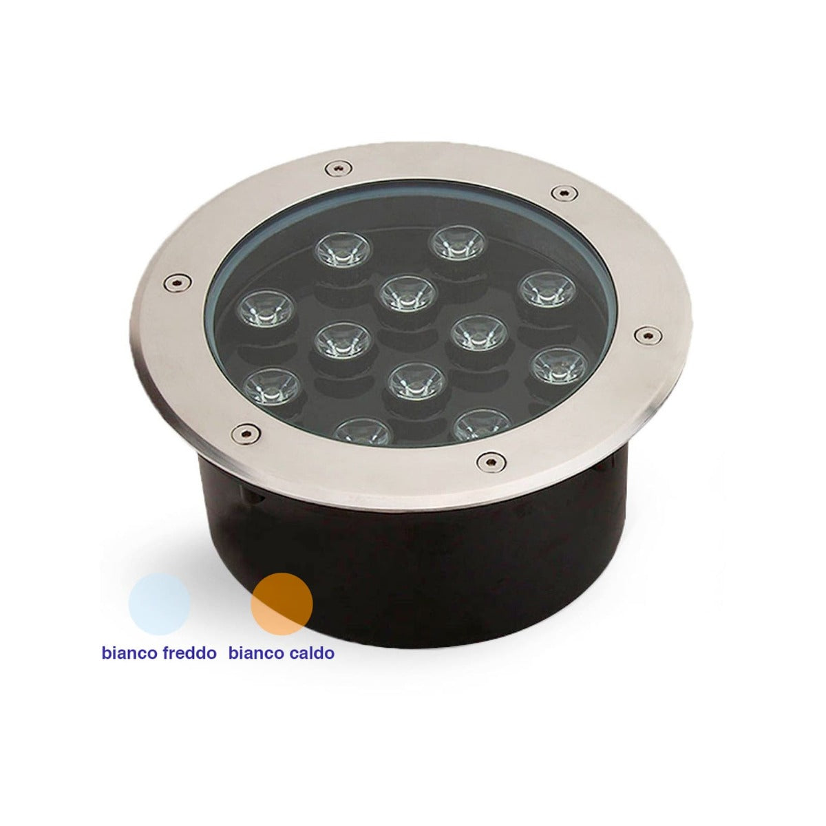 FARETTO INCASSO LED DA ESTERNO SEGNAPASSO CALPESTABILE IP65 12W LUCE CALDA