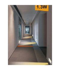 Segnapasso Placca Bianca Muro Sensore Movimento Pir 1,3w Cassetta 503 Xggyd-001b  -bianco Freddo      -