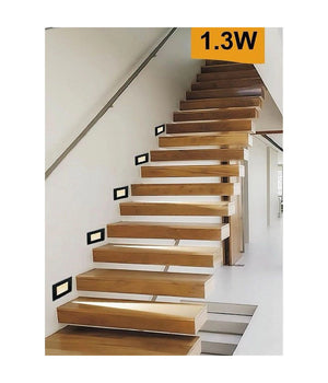 Segnapasso Placca Nera Muro Sensore Movimento Pir 1,3 W Cassetta 503 Xggyd-001n         