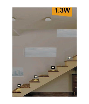 Segnapasso Placca Nera Muro Sensore Movimento Pir 1,3 W Cassetta 503 Xggyd-001n         