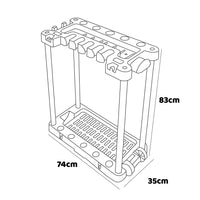 SEKOP - Carrello porta attrezzi da giardino, rastrelliera porta utensili con ruote