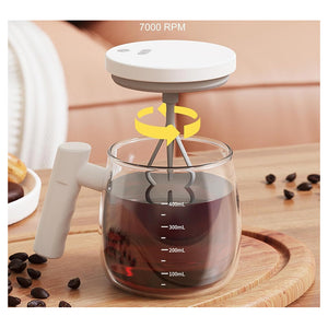 Trade Shop - Self Stirring Mug 400ml Tazza Automescolante Automatica Per Caffè Latte Tè Cioccolato         