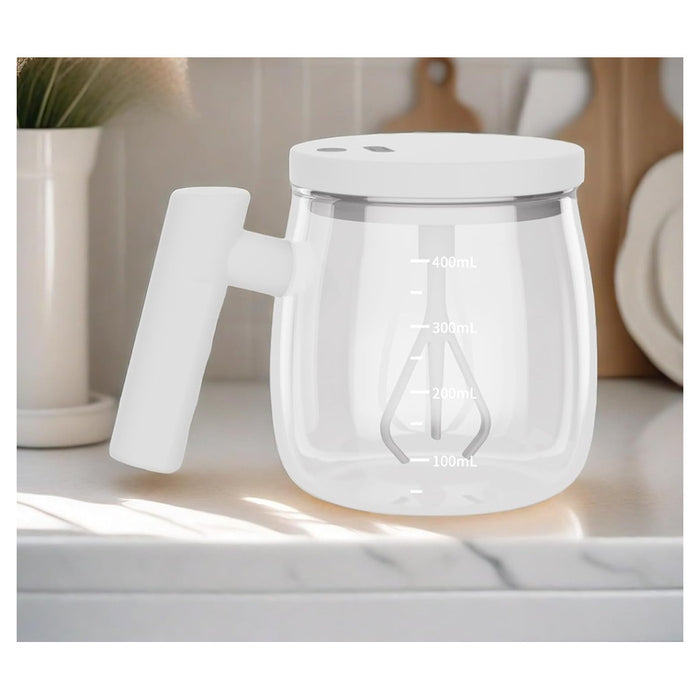 Trade Shop - Self Stirring Mug 400ml Tazza Automescolante Automatica Per Caffè Latte Tè Cioccolato         