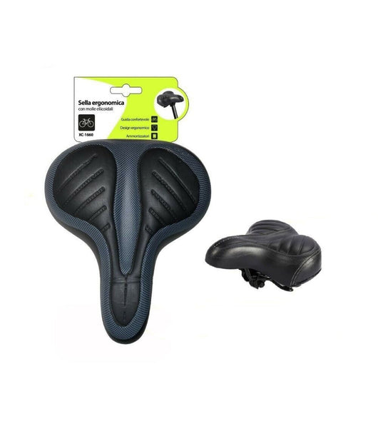 Sella Bici Bicicletta Morbida Molle Elicoidali Sportiva Ergonomica Bmx Xc-1660         