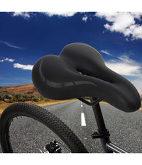 Sella Sediolino Sedile Soft Per Bici Bicicletta Nero Universale Mtb Corsa Citta'         