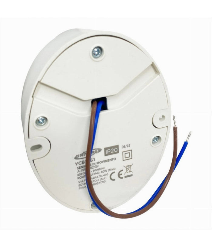 Sensore Di Movimento 360° Pir Infrarossi Rilevatore Per Lampadine 60w E27 Ycb1061         