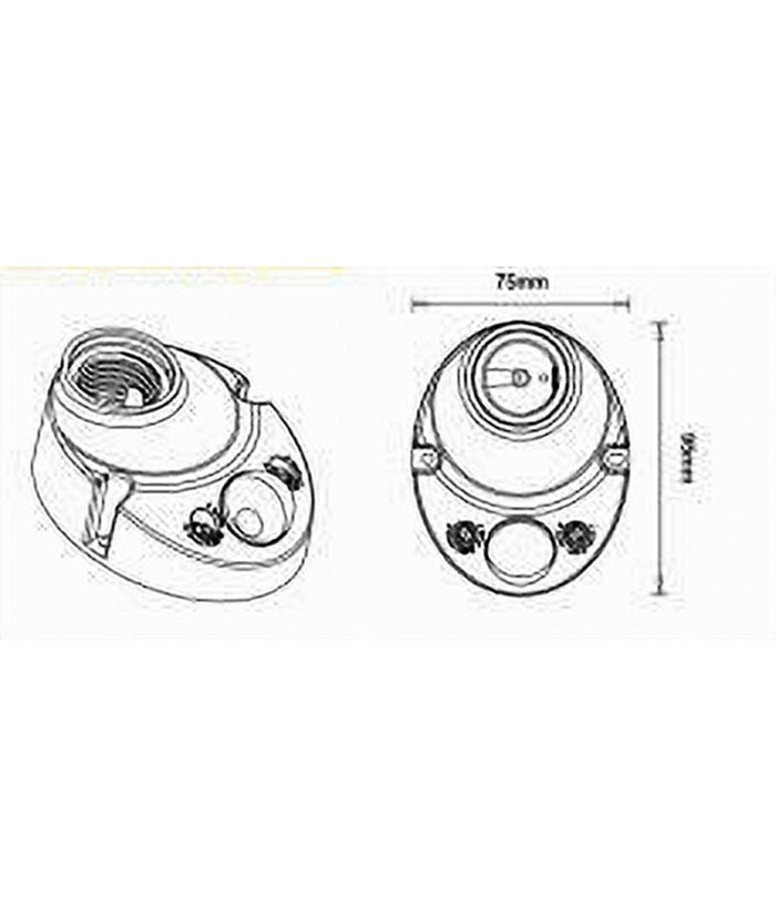 Sensore Di Movimento 360° Pir Infrarossi Rilevatore Per Lampadine 60w E27 Ycb1061         