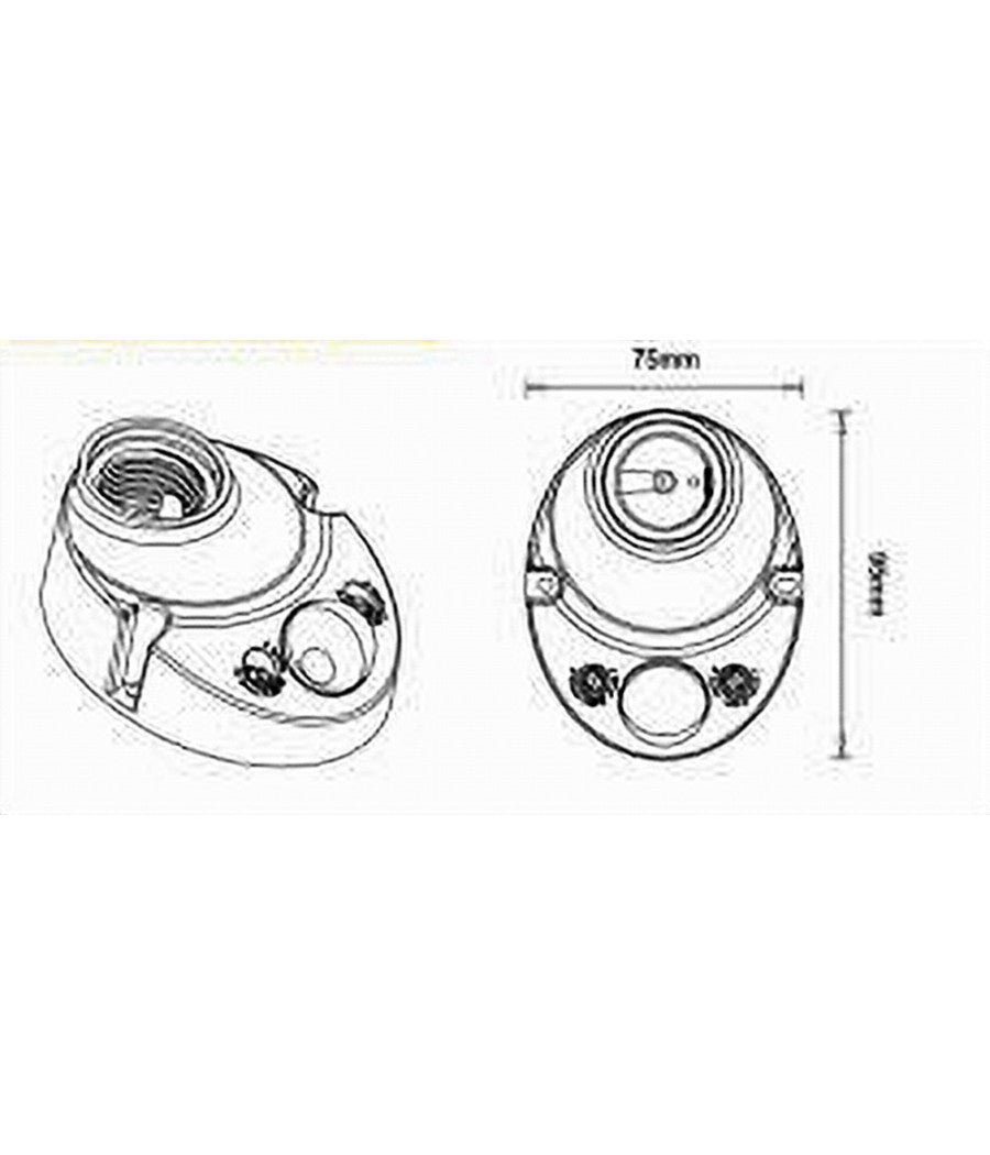 Sensore Di Movimento 360° Pir Infrarossi Rilevatore Per Lampadine 60w E27 Ycb1061         
