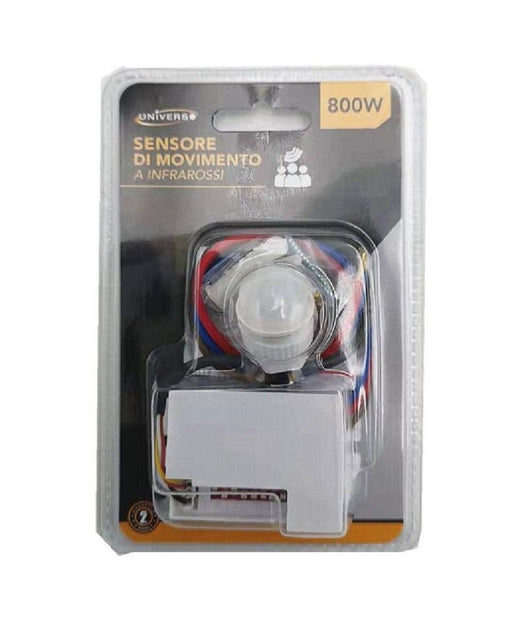 Sensore Di Movimento A Infrarossi Bianco Per Lampade Led Max 800 W Ip20 Ycb1050         
