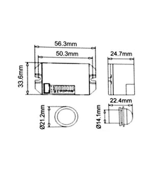 Sensore Di Movimento A Infrarossi Bianco Per Lampade Led Max 800 W Ip20 Ycb1050         