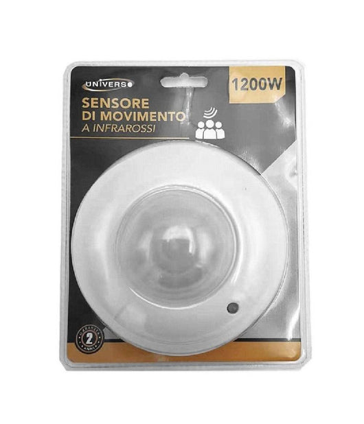 Sensore Di Movimento A Infrarossi Crepuscolare Per Lampadine 1200w Ip20 Yca1002b         