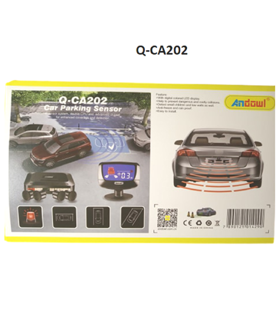 Sensore Di Parcheggio Auto Sistema A 4 Sensori Display Led Ad Ultrasuoni Q-ca202         