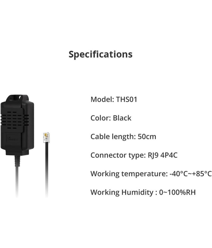 Sensore Di Temperatura Ed Umidità  50 Cm Per Sonoff Th Elite E Th Origin Ths01         