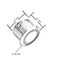 Sensore Interruttore Touch Per Luci Strip Led Pulsante Per Mobili 12/24v Sen-ta         
