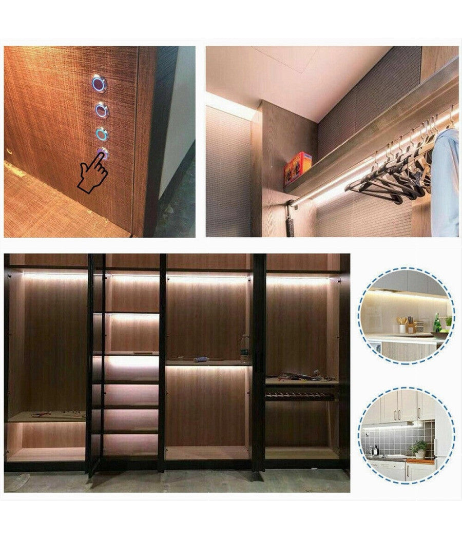 Sensore Interruttore Touch Per Luci Strip Led Pulsante Per Mobili 12/24v Sen-ta         