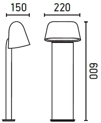 SENTINEL, Paletto per Esterni, Faro Barcelona