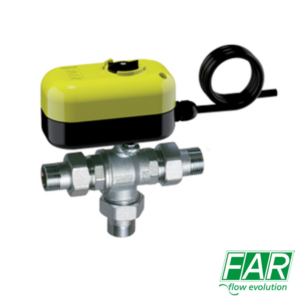Valvola Di Zona 3/4" Motorizzata FAR 300120 M/M a 3 Vie