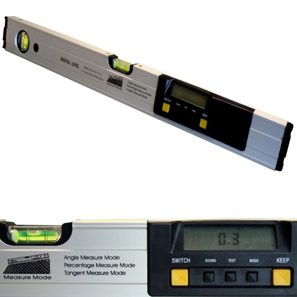 Livella In Alluminio Digitale Con Display 60 Cm Con Custodia