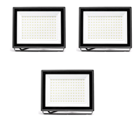 FARO LED ESTERNO 50W WATT SLIM 3 PEZZI IP65 LUCE FREDDA ILLUMINAZIONE PER ESTERNO