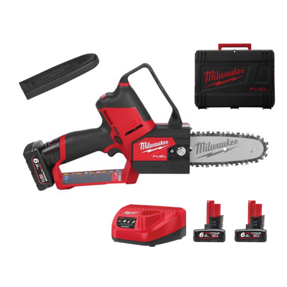 Elettrosega Potatura a Batteria Milwaukee M12 FUEL 2 Batterie