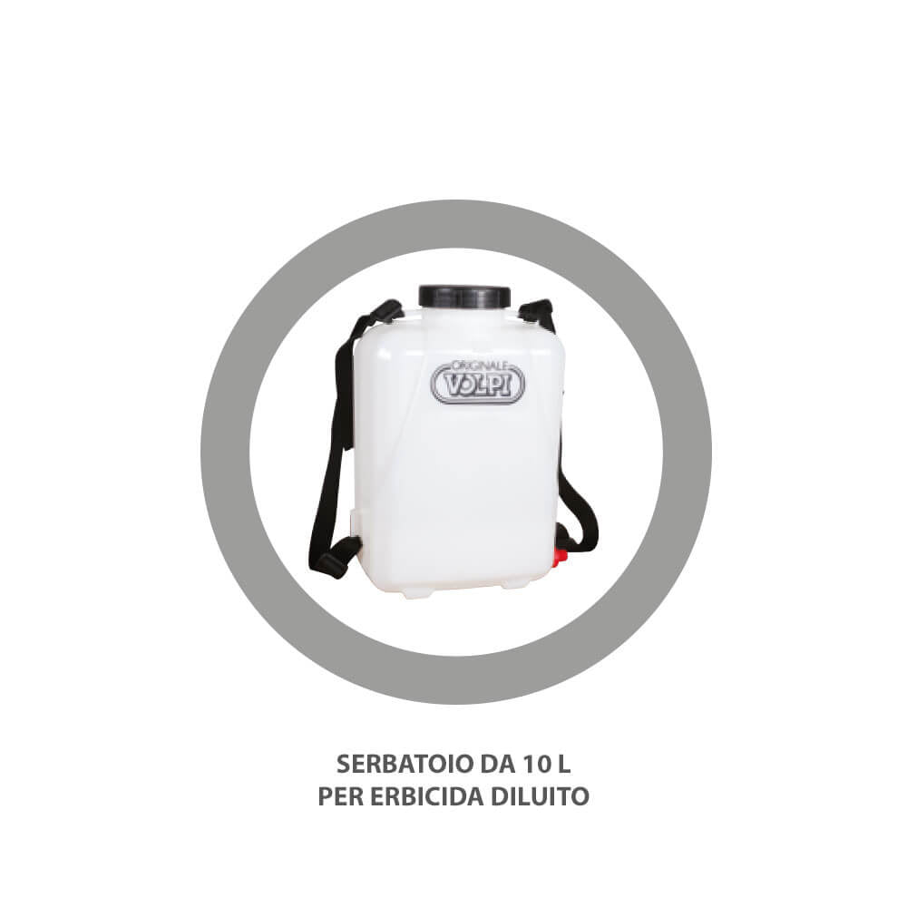 MICRONIZZATORE BATTERIA LITIO ELETTRICO SERBATOIO 10Lt DISERBO JOLLY M10V VOLPI