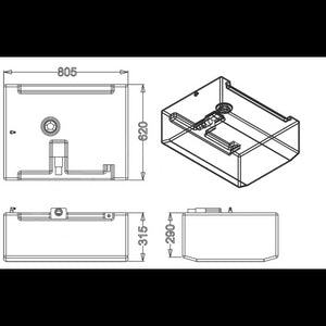 SERBATOIO CARBURANTE LT.140