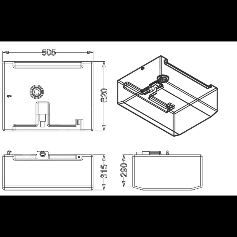 SERBATOIO CARBURANTE LT.140