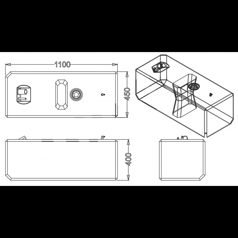 SERBATOIO CARBURANTE LT.160
