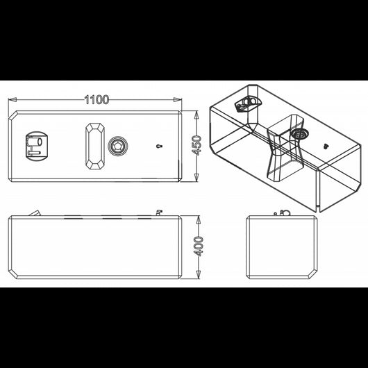 SERBATOIO CARBURANTE LT.160