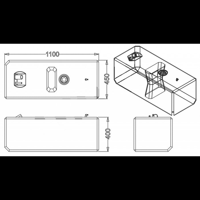 SERBATOIO CARBURANTE LT.160