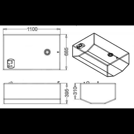 SERBATOIO CARBURANTE LT.270