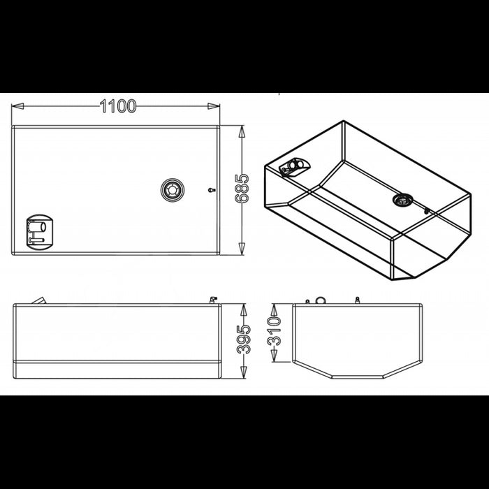 SERBATOIO CARBURANTE LT.270