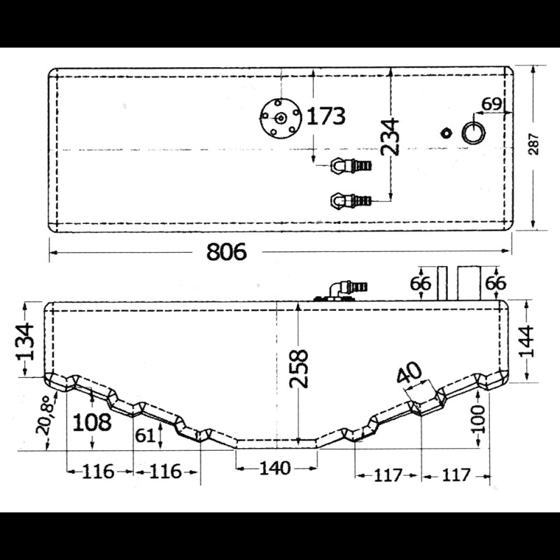 SERBATOIO CARBURANTE LT.40