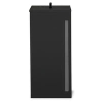 IDMarket - Serbatoio da 55 kg per pellet nero 36 x 36 x 87 cm