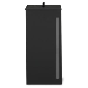 IDMarket - Serbatoio da 55 kg per pellet nero 36 x 36 x 87 cm