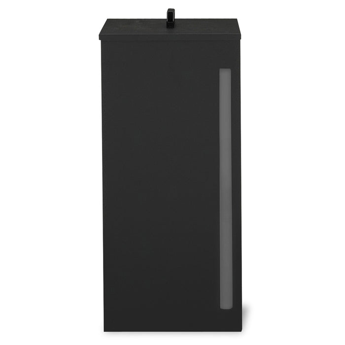 IDMarket - Serbatoio da 55 kg per pellet nero 36 x 36 x 87 cm