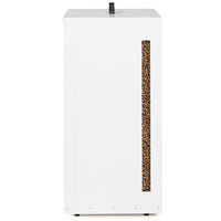 IDMarket - Serbatoio per pellet 45 kg bianco 36 x 36 x 76 cm