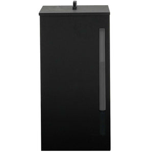 IDMarket - Serbatoio per pellet 45 KG nero 36 x 36 x 76 CM