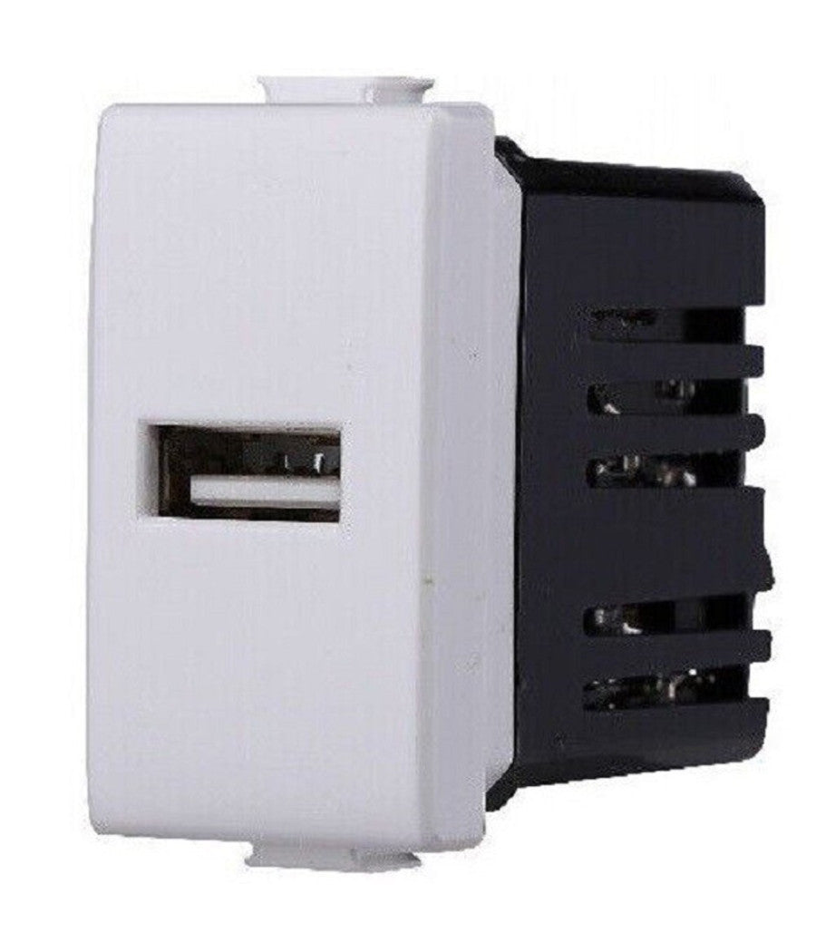 Serie Bticino Frutti Matix Compatibile Presa Schuko Lan Pulsante Deviatore Usb      Presa 1 Usb   