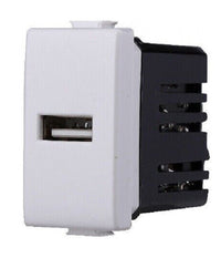 Serie Bticino Frutti Matix Compatibile Presa Schuko Lan Pulsante Deviatore Usb      Presa 1 Usb   