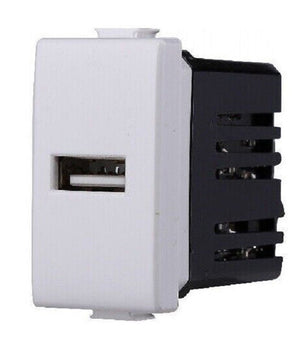 Serie Bticino Frutti Matix Compatibile Presa Schuko Lan Pulsante Deviatore Usb      Presa 1 Usb   
