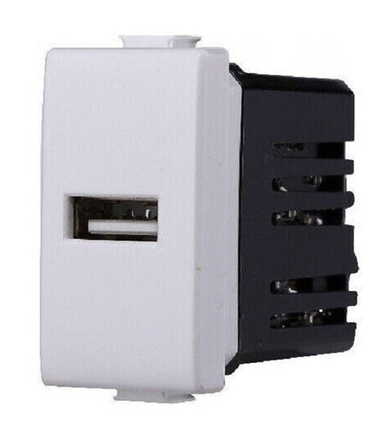 Serie Bticino Frutti Matix Compatibile Presa Schuko Lan Pulsante Deviatore Usb      Presa 1 Usb   