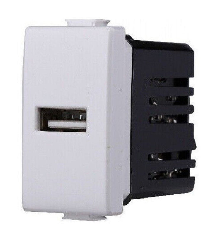 Serie Bticino Frutti Matix Compatibile Presa Schuko Lan Pulsante Deviatore Usb      Presa 1 Usb   