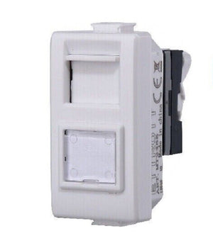 Serie Bticino Frutti Matix Compatibile Presa Schuko Lan Pulsante Deviatore Usb      Presa Dati Rj45 Cat.6   